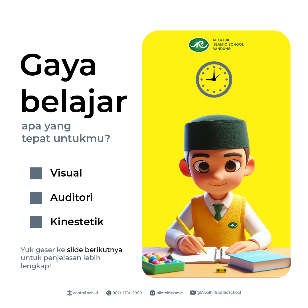 Gaya Belajar Visual, Auditori, Kinestetik, dan Campuran. Kamu Tipe Gaya Belajar yang Mana?
